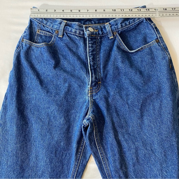 Vintage Calvin Klein Jeans women 14 high waisted straight leg baggy Union Tag - Picture 8 of 11